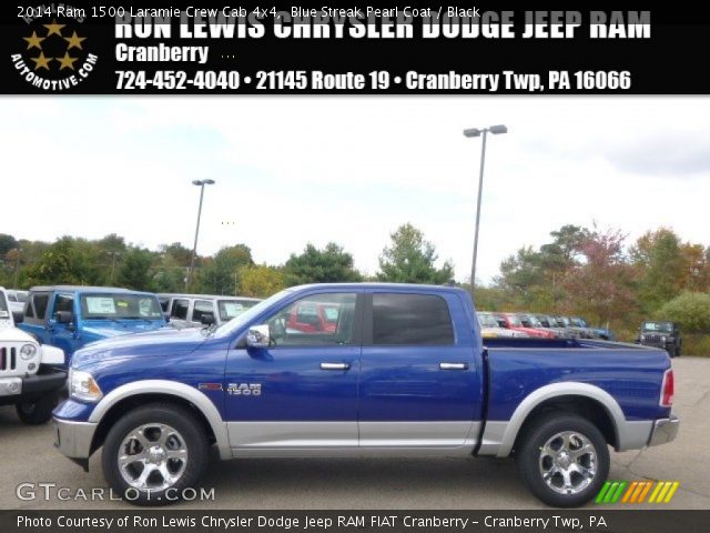 2014 Ram 1500 Laramie Crew Cab 4x4 in Blue Streak Pearl Coat