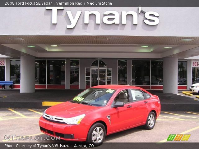 2008 Ford Focus SE Sedan in Vermillion Red
