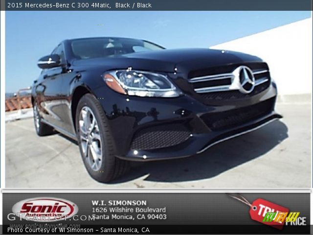 2015 Mercedes-Benz C 300 4Matic in Black