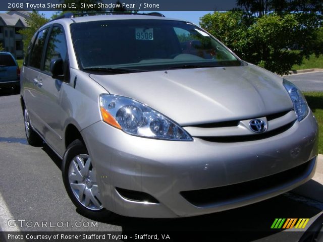 2008 Toyota Sienna LE in Silver Shadow Pearl