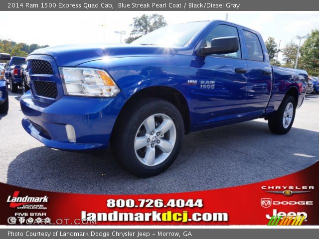 2014 Ram 1500 Express Quad Cab in Blue Streak Pearl Coat