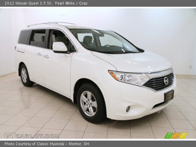 2012 Nissan Quest 3.5 SV in Pearl White