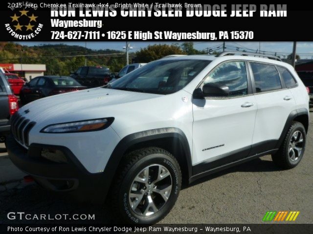2015 Jeep Cherokee Trailhawk 4x4 in Bright White