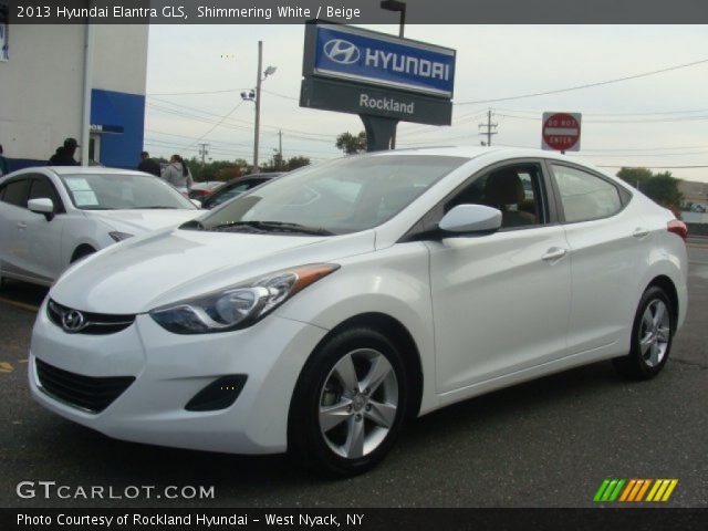 2013 Hyundai Elantra GLS in Shimmering White