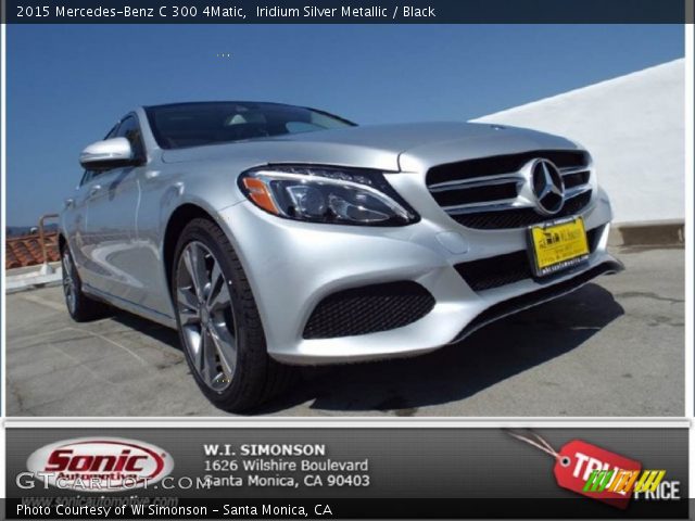 2015 Mercedes-Benz C 300 4Matic in Iridium Silver Metallic