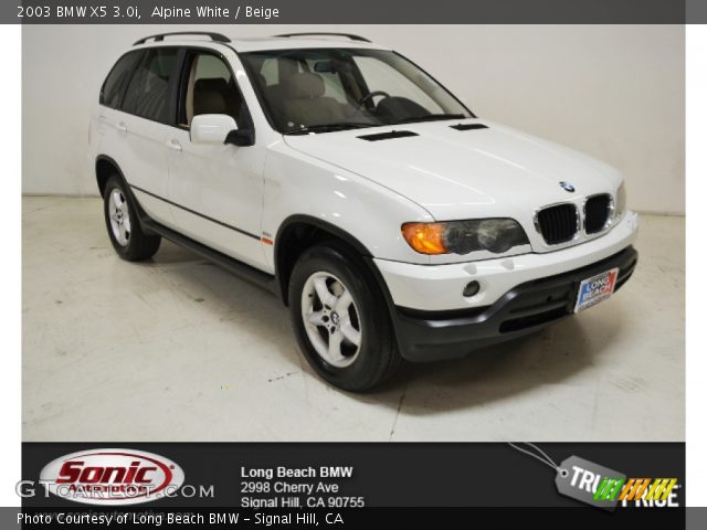 2003 BMW X5 3.0i in Alpine White