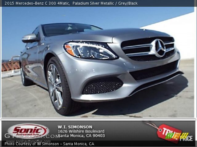 2015 Mercedes-Benz C 300 4Matic in Paladium Silver Metallic