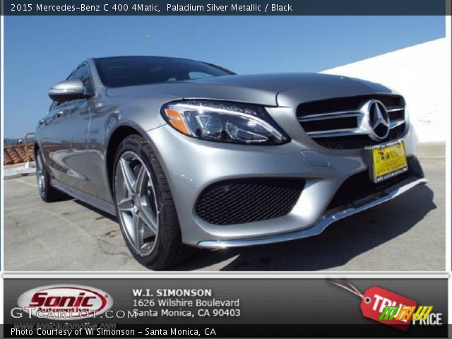 2015 Mercedes-Benz C 400 4Matic in Paladium Silver Metallic