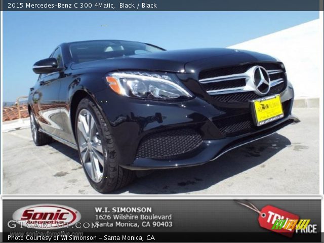 2015 Mercedes-Benz C 300 4Matic in Black