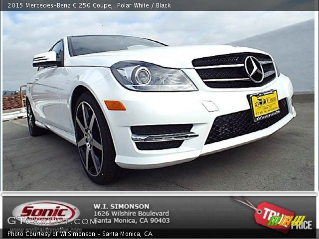2015 Mercedes-Benz C 250 Coupe in Polar White