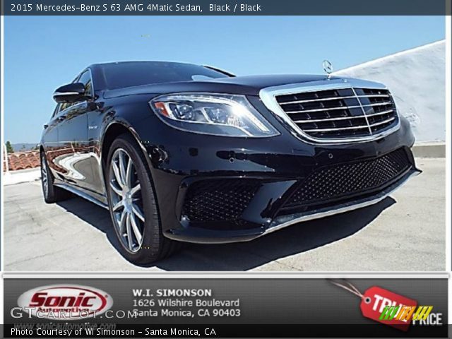 2015 Mercedes-Benz S 63 AMG 4Matic Sedan in Black