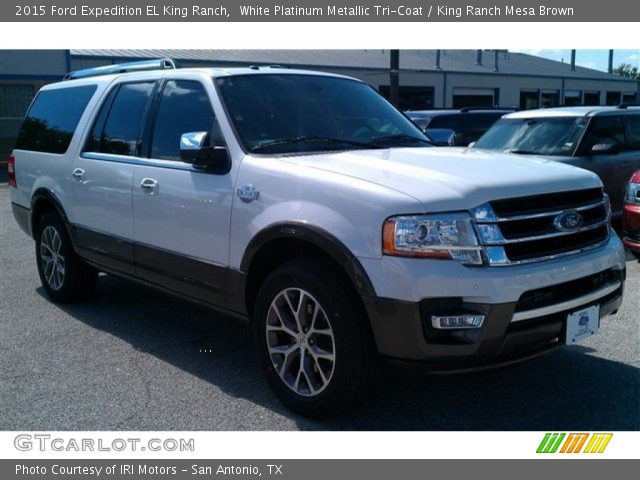 2015 Ford Expedition EL King Ranch in White Platinum Metallic Tri-Coat