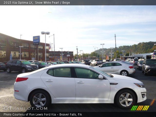 2015 Kia Optima LX in Snow White Pearl