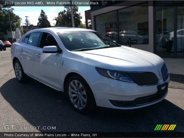 2013 Lincoln MKS AWD in White Platinum