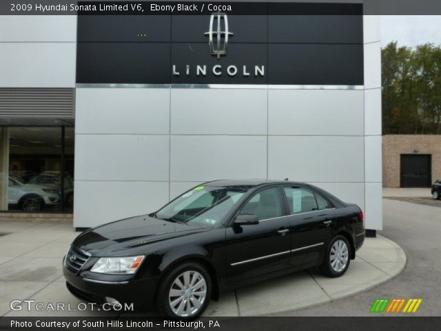 2009 Hyundai Sonata Limited V6 in Ebony Black
