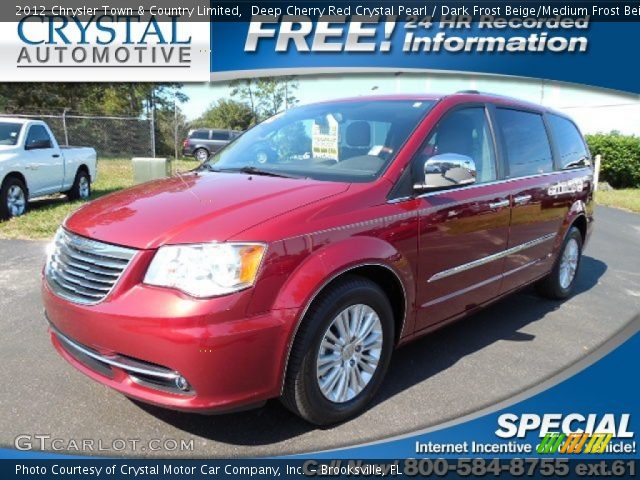 2012 Chrysler Town & Country Limited in Deep Cherry Red Crystal Pearl