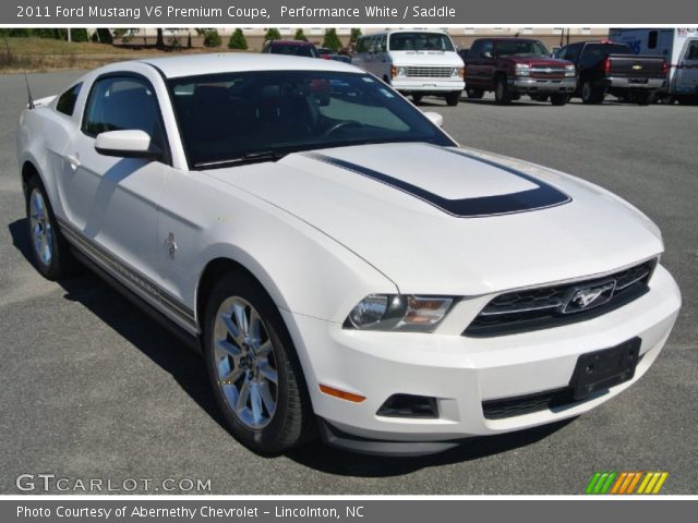 2011 Ford Mustang V6 Premium Coupe in Performance White