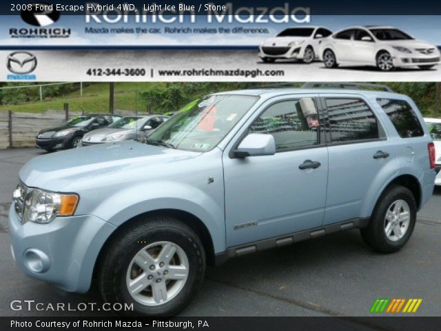 2008 Ford Escape Hybrid 4WD in Light Ice Blue