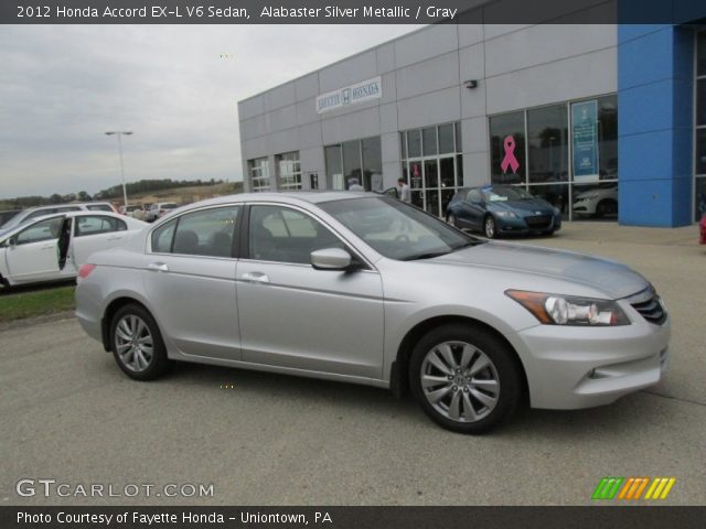 2012 Honda Accord EX-L V6 Sedan in Alabaster Silver Metallic