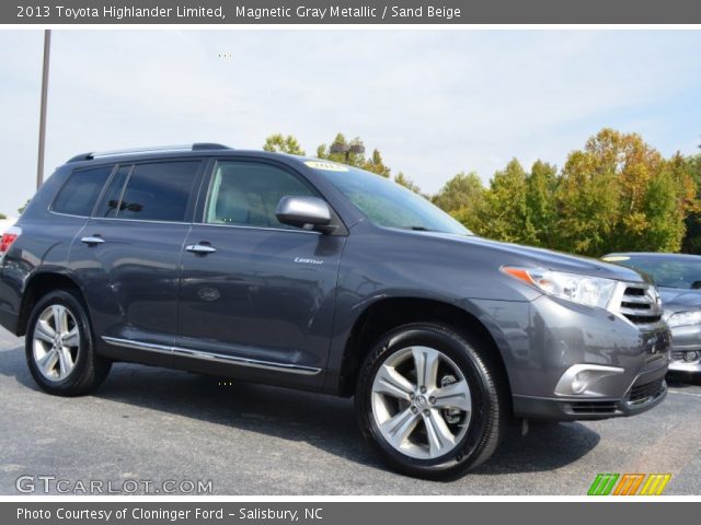 2013 Toyota Highlander Limited in Magnetic Gray Metallic