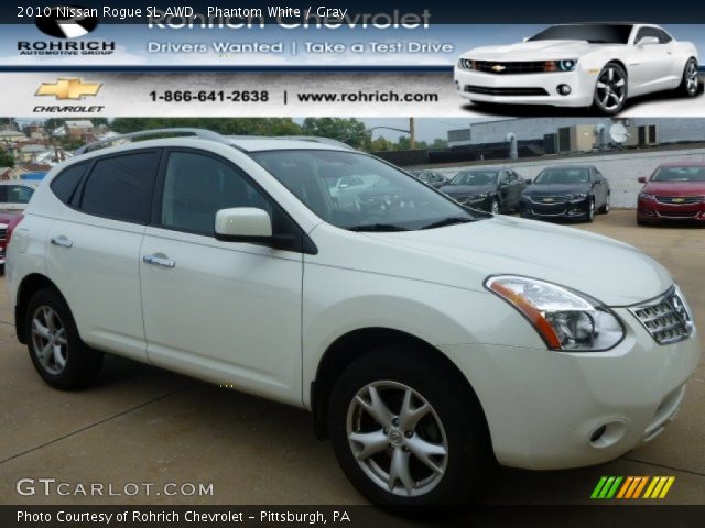 2010 Nissan Rogue SL AWD in Phantom White
