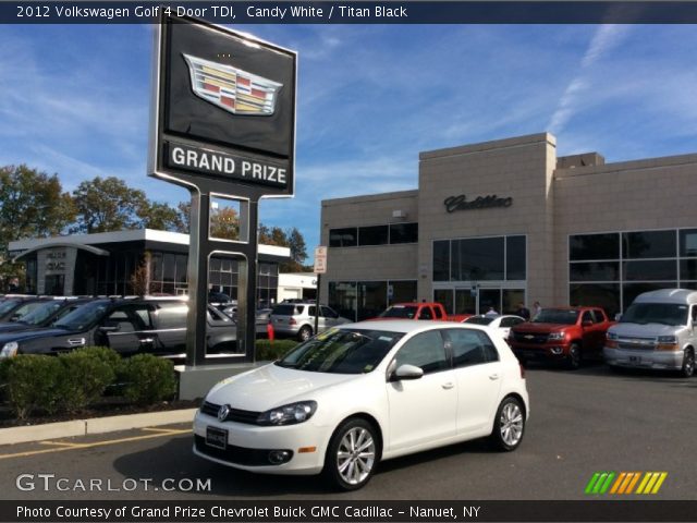 2012 Volkswagen Golf 4 Door TDI in Candy White