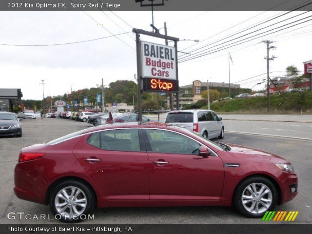 2012 Kia Optima EX in Spicy Red