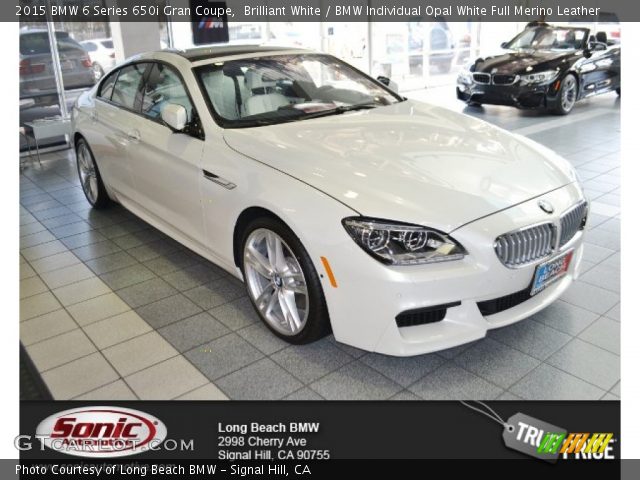 2015 BMW 6 Series 650i Gran Coupe in Brilliant White