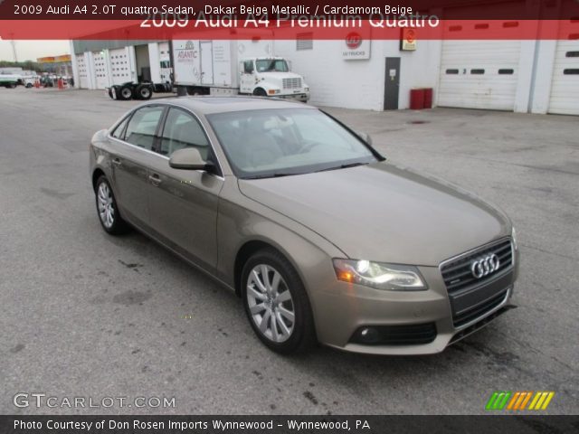 2009 Audi A4 2.0T quattro Sedan in Dakar Beige Metallic