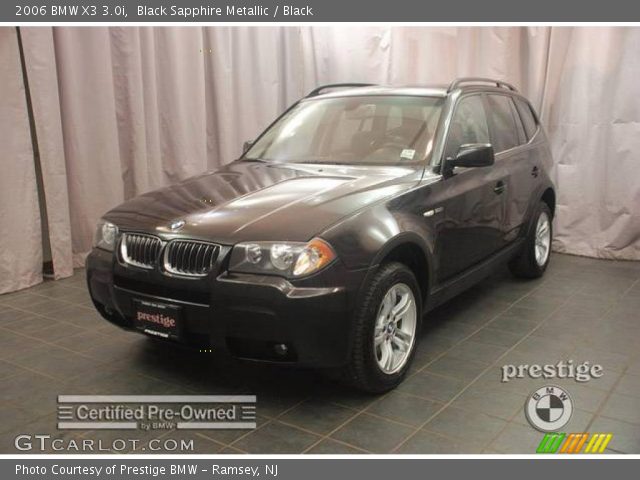2006 BMW X3 3.0i in Black Sapphire Metallic