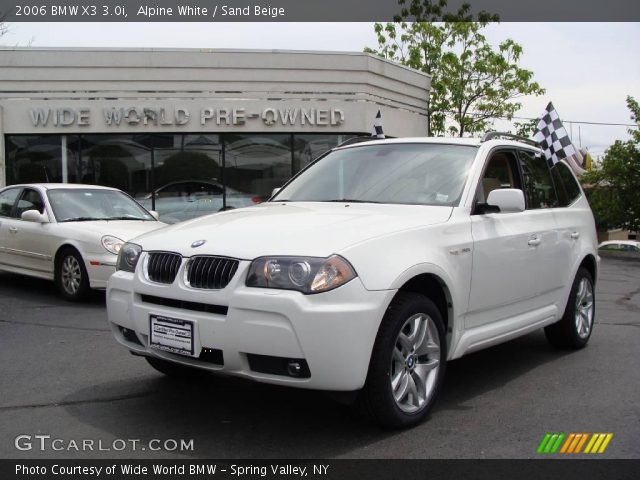 2006 BMW X3 3.0i in Alpine White