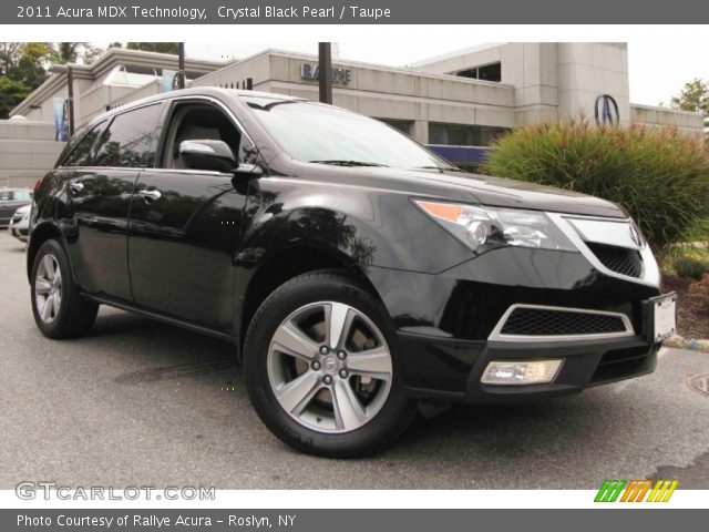 2011 Acura MDX Technology in Crystal Black Pearl
