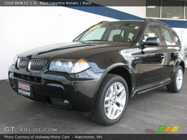 2006 BMW X3 3.0i in Black Sapphire Metallic
