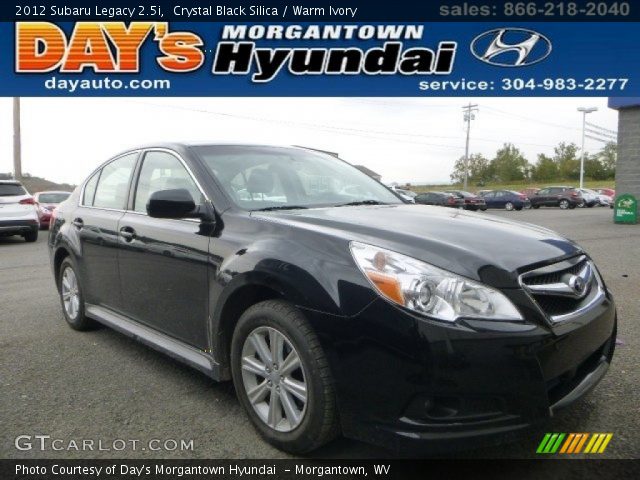 2012 Subaru Legacy 2.5i in Crystal Black Silica