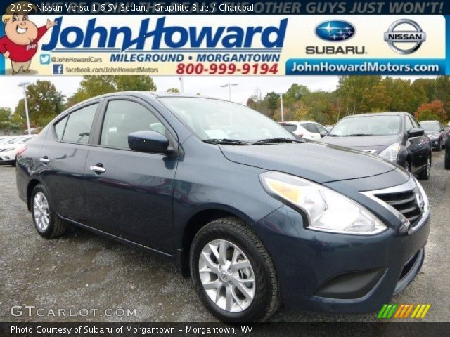 2015 Nissan Versa 1.6 SV Sedan in Graphite Blue