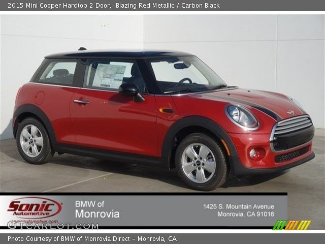 2015 Mini Cooper Hardtop 2 Door in Blazing Red Metallic