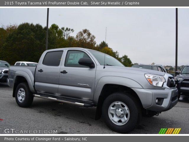 2015 Toyota Tacoma V6 PreRunner Double Cab in Silver Sky Metallic