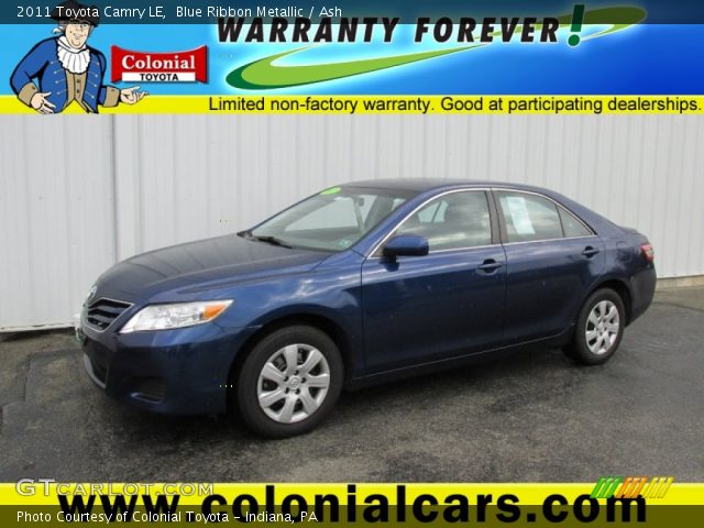 2011 Toyota Camry LE in Blue Ribbon Metallic