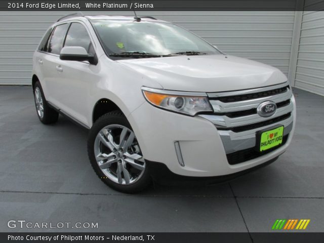 2014 Ford Edge Limited in White Platinum