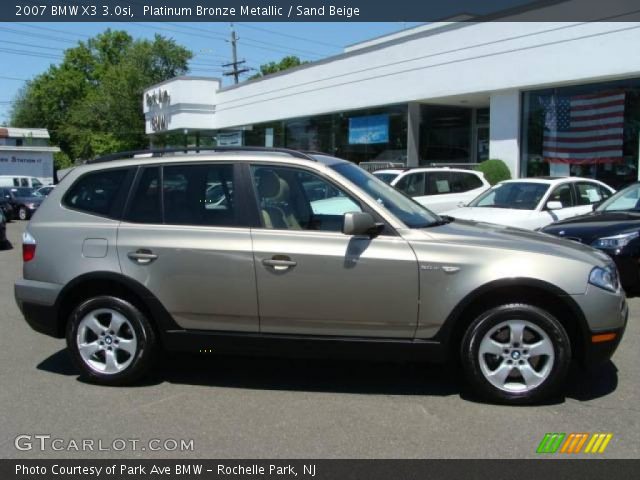 2007 BMW X3 3.0si in Platinum Bronze Metallic
