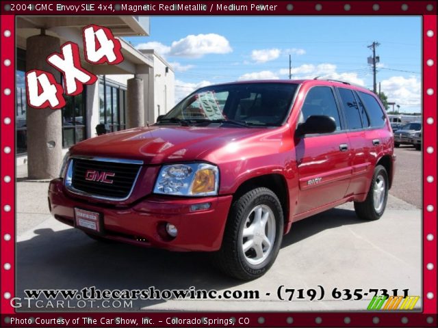 2004 GMC Envoy SLE 4x4 in Magnetic Red Metallic