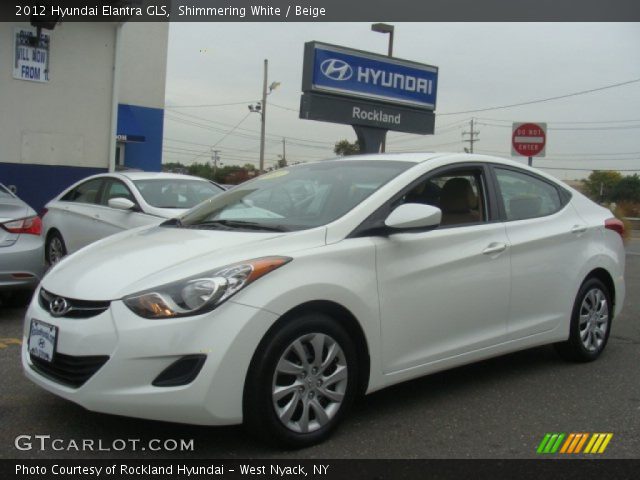 2012 Hyundai Elantra GLS in Shimmering White