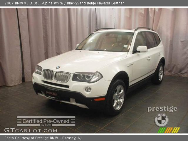 2007 BMW X3 3.0si in Alpine White