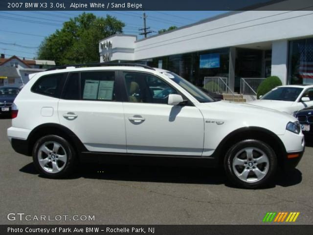 2007 BMW X3 3.0si in Alpine White