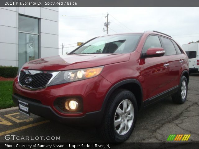 2011 Kia Sorento LX in Spicy Red