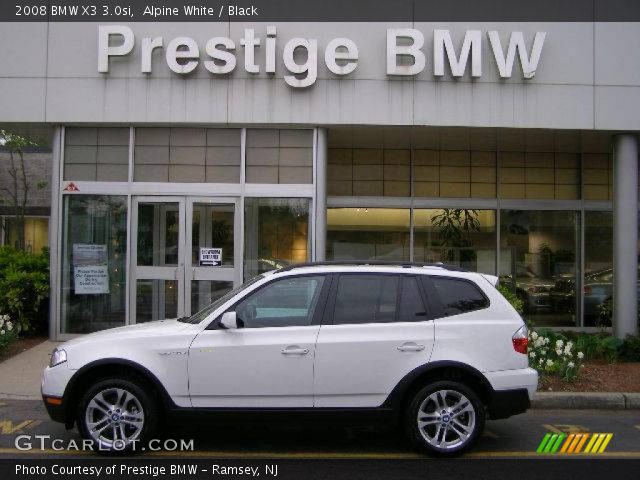 2008 BMW X3 3.0si in Alpine White