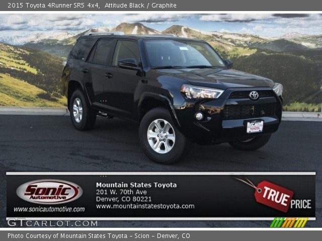 2015 Toyota 4Runner SR5 4x4 in Attitude Black