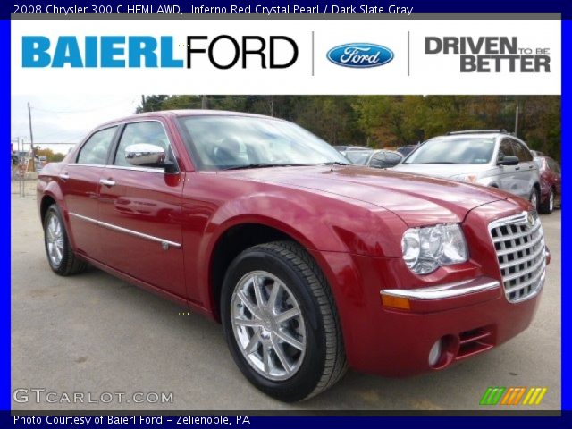 2008 Chrysler 300 C HEMI AWD in Inferno Red Crystal Pearl