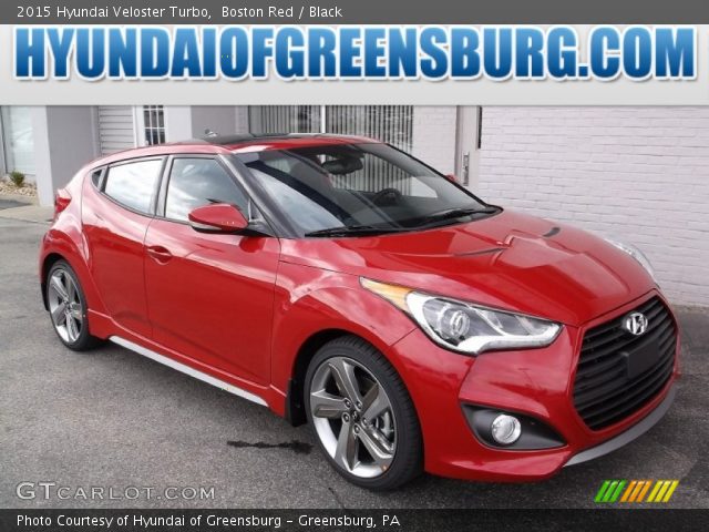 2015 Hyundai Veloster Turbo in Boston Red