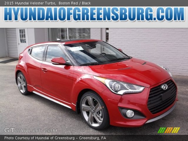 2015 Hyundai Veloster Turbo in Boston Red